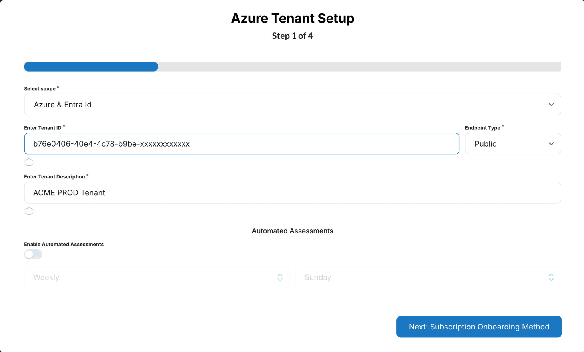 Azure Tenant Setup